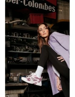 Calvin Klein Baskets De Ville Femme Retro Tennis Su-mesh Parme -Hylton Magasin yw00891 0kb calvin klein 3