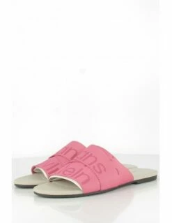 Calvin Klein Claquettes Pour Femme Flat Sandal Slide We -Hylton Magasin yw00955 0j0 calvin klein 1