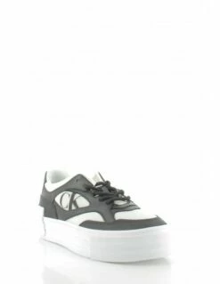 Calvin Klein Baskets De Ville Bold Vulc Flatf Low Noir/blanc Femme -Hylton Magasin yw01041beh calvin klein 1