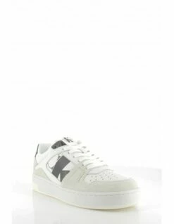 Calvin Klein Baskets De Ville Femme Cupsole Laceu Blanc/beige -Hylton Magasin yw01051ybr calvin klein 1